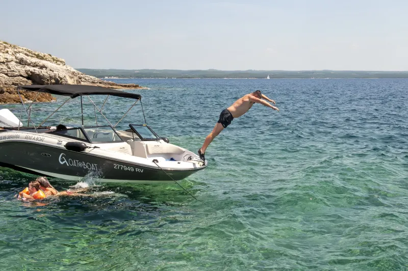 Speedboottour door de archipel van Rovinj, de Lim-fjord & de zuidelijke baaien