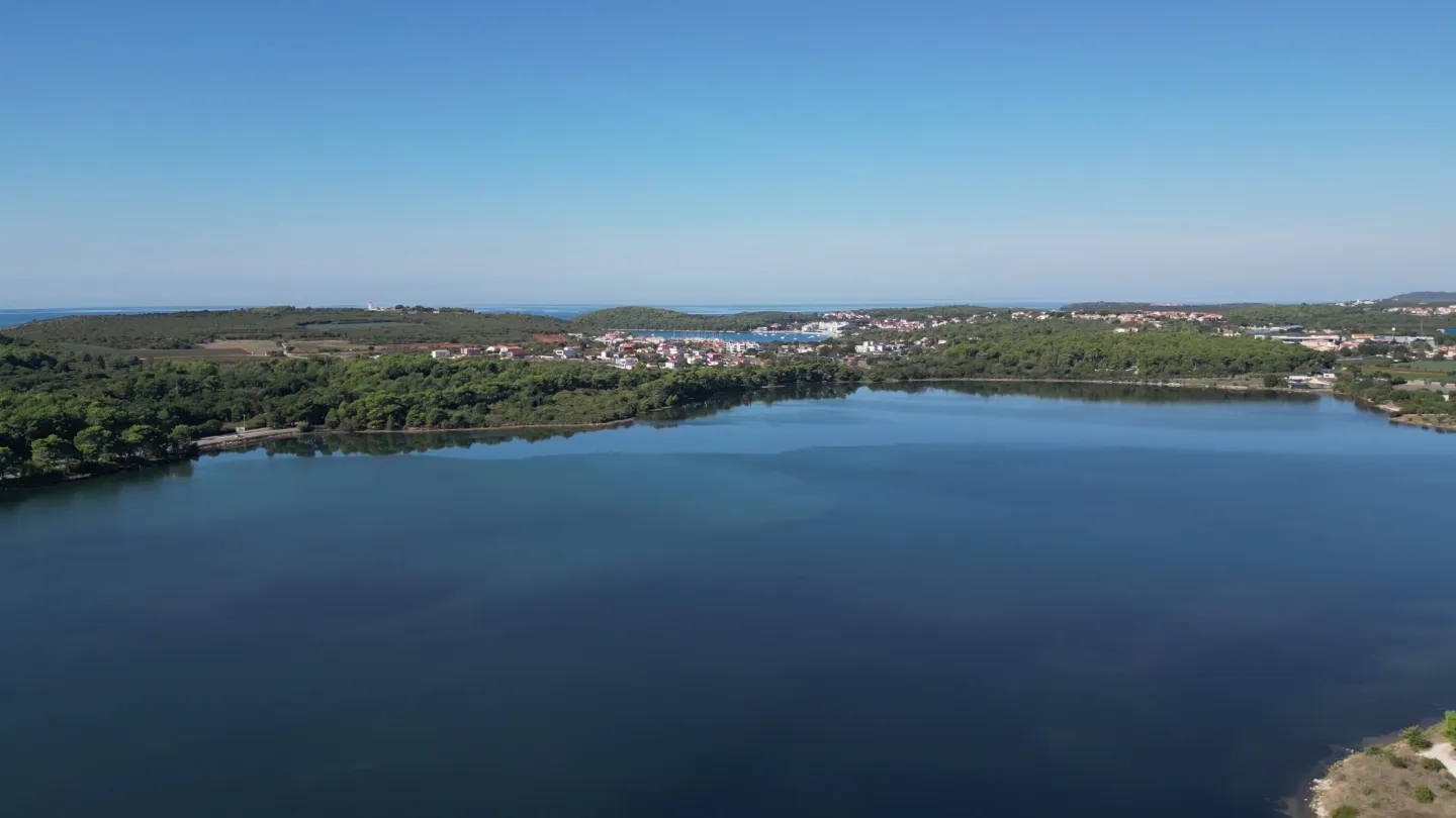 Zaljev Pomer na jugu Istre iz zraka