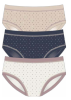 Šarene gaćice višeg struka Clara 3PACK