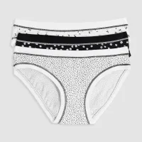 Gaćice nižeg struka, šarene, 3PACK