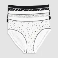 Šarene gaćice višeg struka Clara, 3PACK