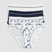 Šarene gaćice višeg struka Clara, 3PACK