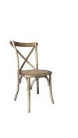 Cross Back stolica Aged Brown - BALOU