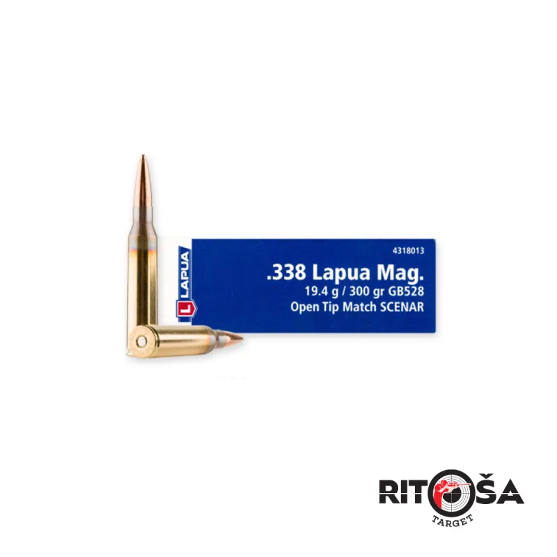 Streljivo LAPUA .338 LAPUA MAGNUM 300gr GB528 OTM Ritoša Target