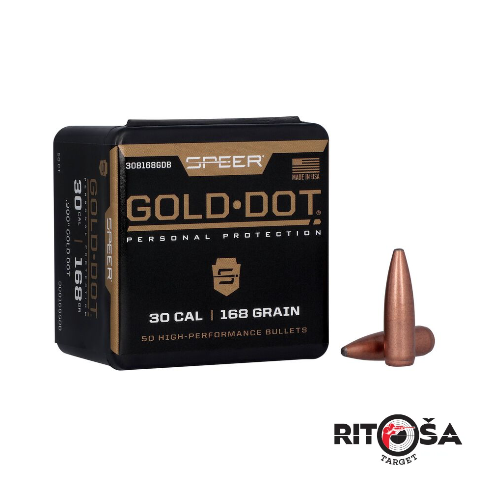 ZRNA SPEER GOLD DOT .30 168gr