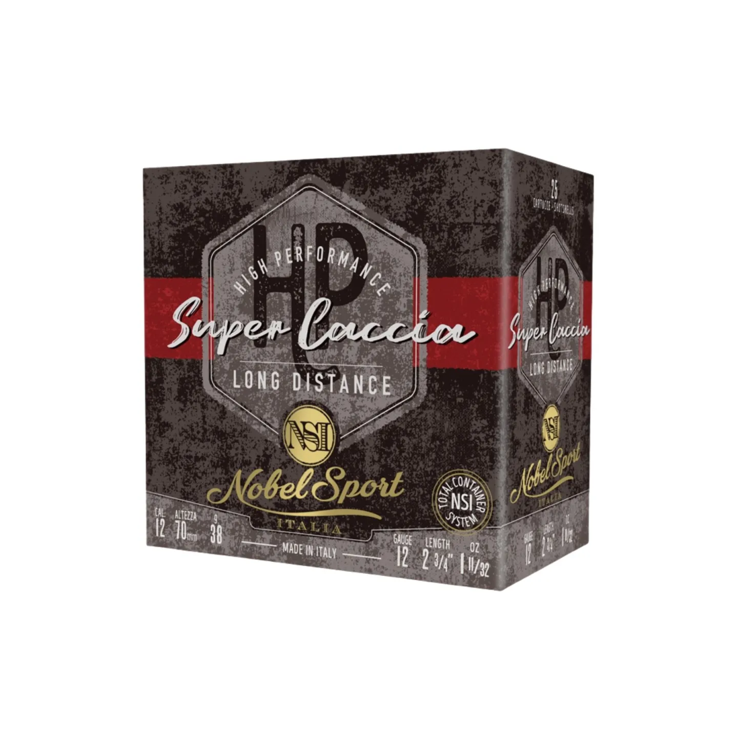 Sačmeno streljivo NSI Super Caccia Long Distance 12/70 38 g 3/5 MIX