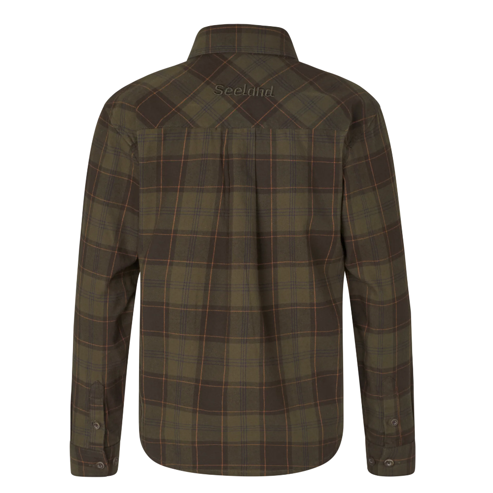 Seeland Glen dječja košulja - pine green/dark navy check