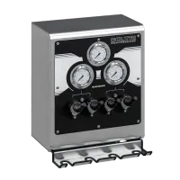 Coltri Remote filling panel double pressure with lever valve - stainless steel