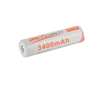 Orcatorch 18650 rechargeable battery, 3400 mAh