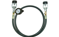 Sanosub Transfer Hose 1m, YOKE - with Gauge