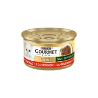 Gourmet konzerva za mačke gold succulente delights govedina 85g