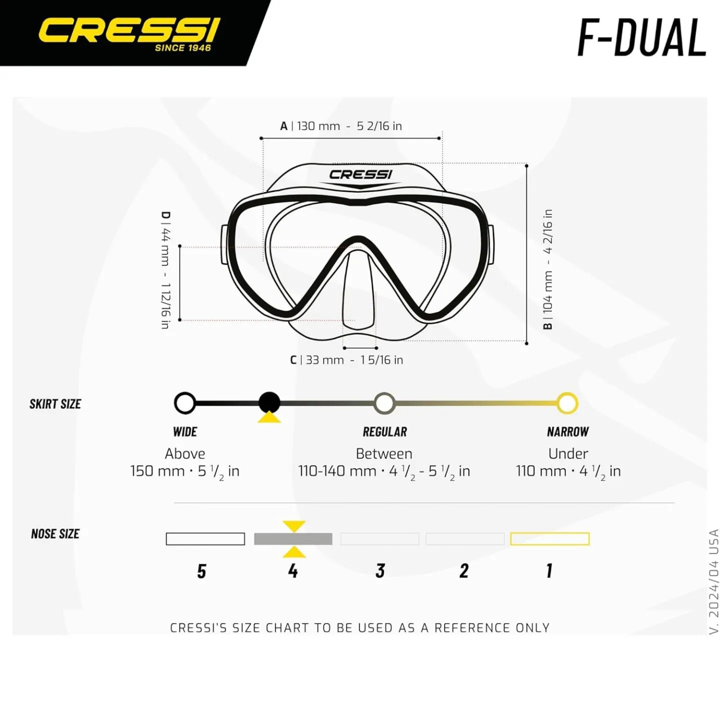 F-DUAL Ultra Vision | Diving Mask