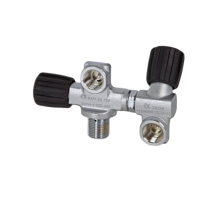 Double exit tank valve Scubatec 230 bar